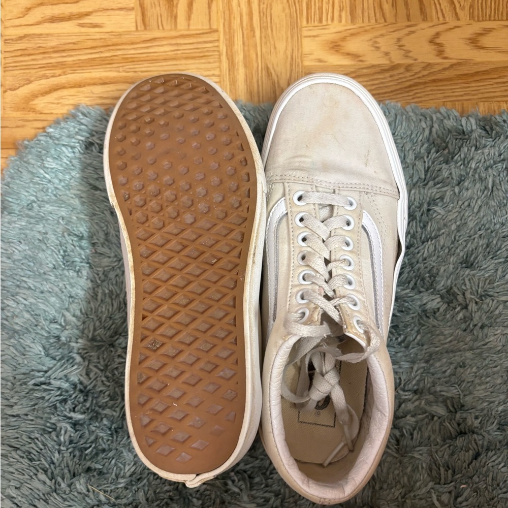 Vans Off-White Canvas Sneakers